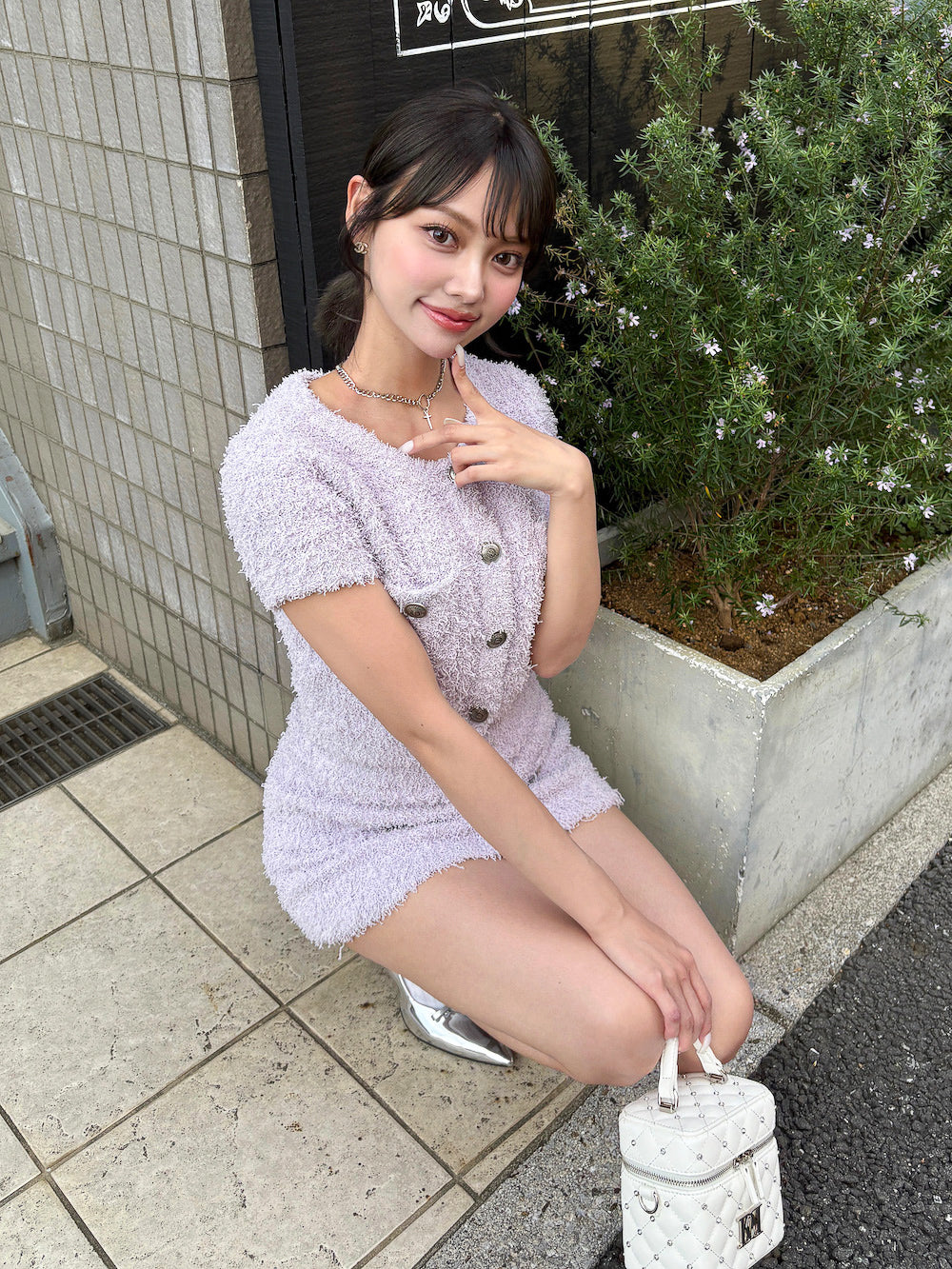 モデル:163cm(着用サイズ:FREE 着用カラー:LLC)