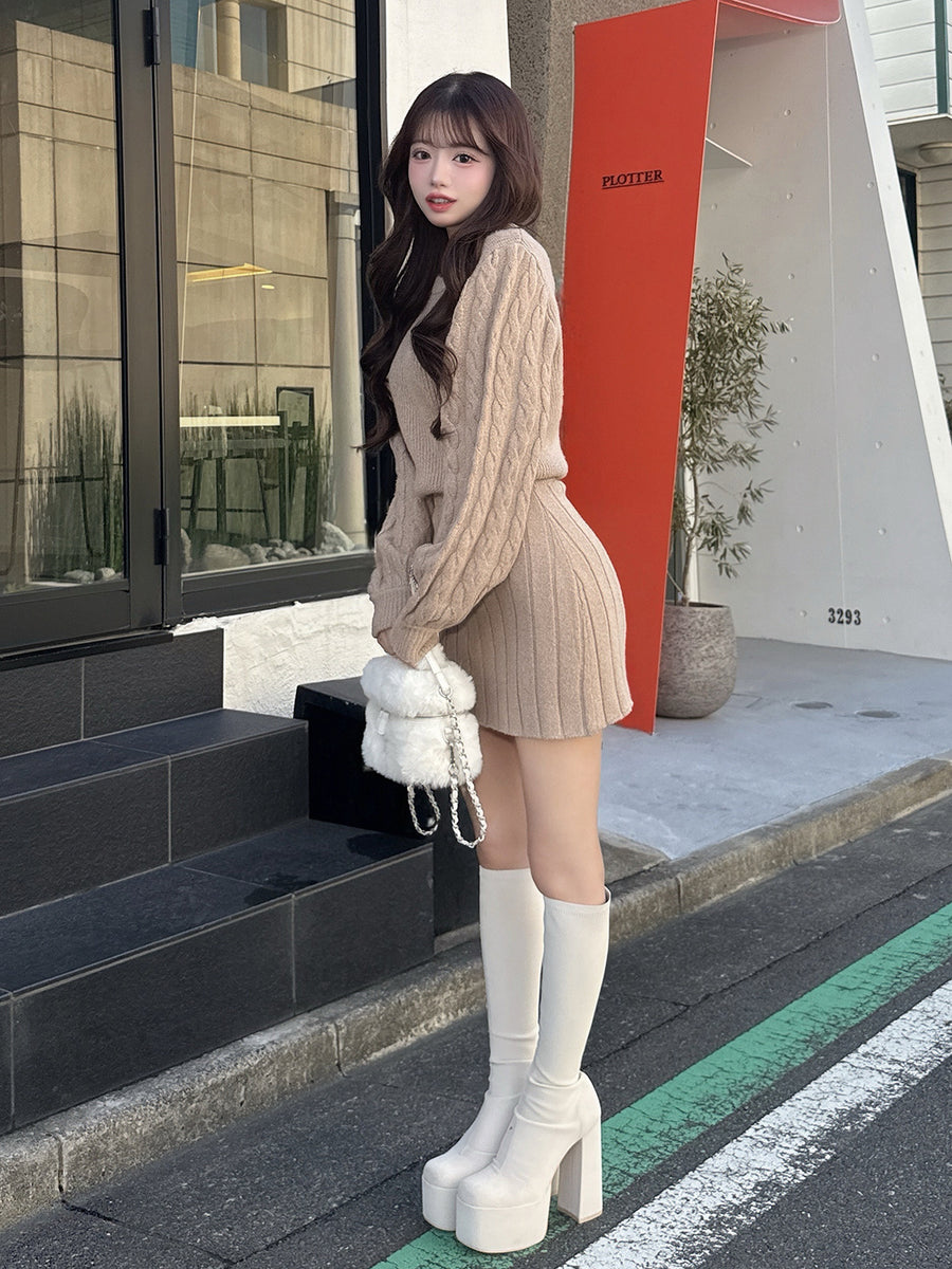 モデル:158cm(着用サイズ:FREE 着用カラー:BEG)