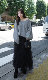モデル:156cm(着用サイズ:FREE 着用カラー:GRY)