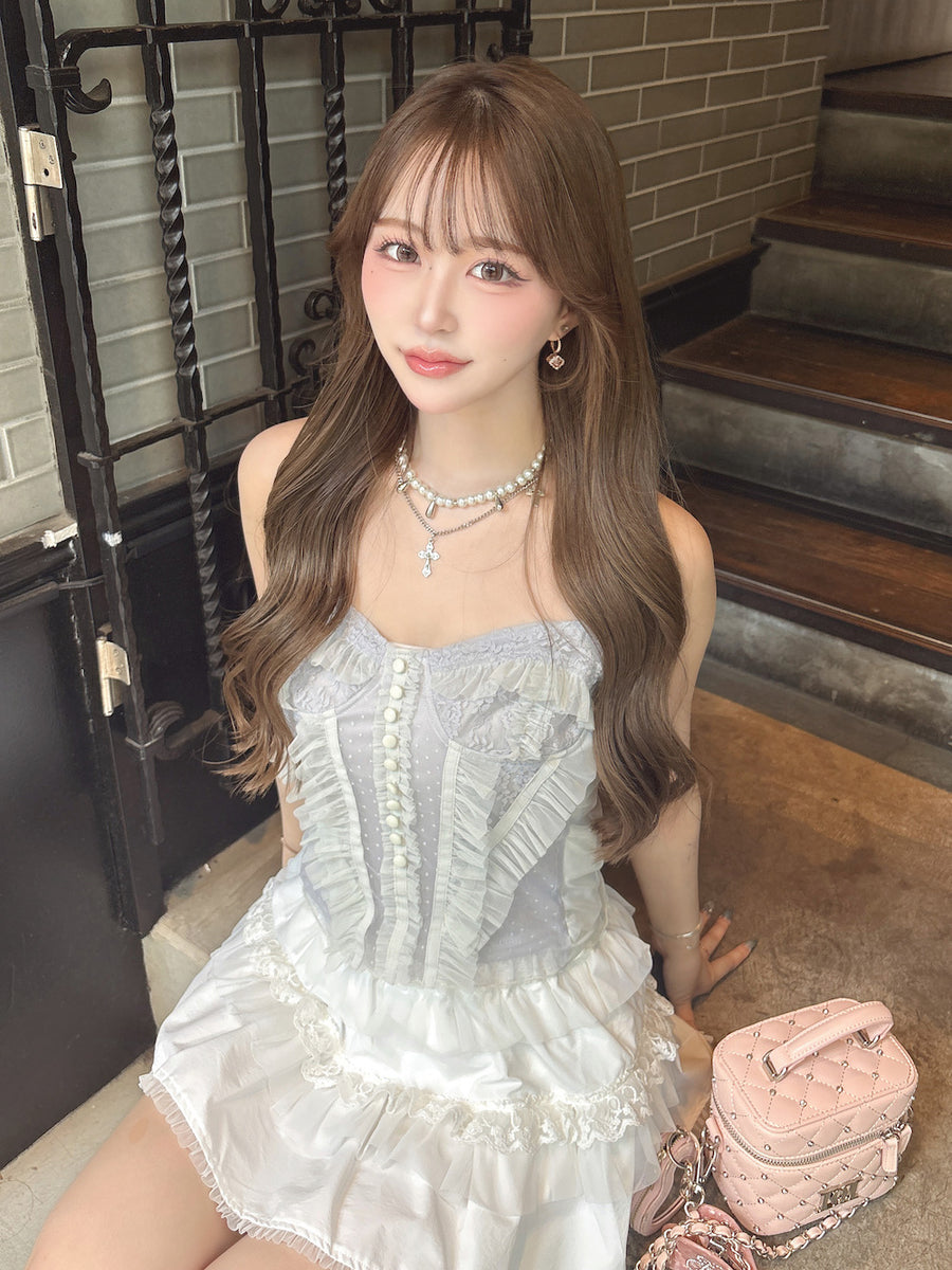 モデル:157cm(着用サイズ:FREE 着用カラー:L-GRY)