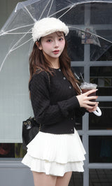 モデル:158cm(着用サイズ:FREE 着用カラー:BLK)