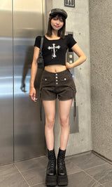 モデル:163cm(着用サイズ:FREE 着用カラー:BLK)