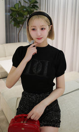 モデル:155cm(着用サイズ:FREE 着用カラー:BLK)