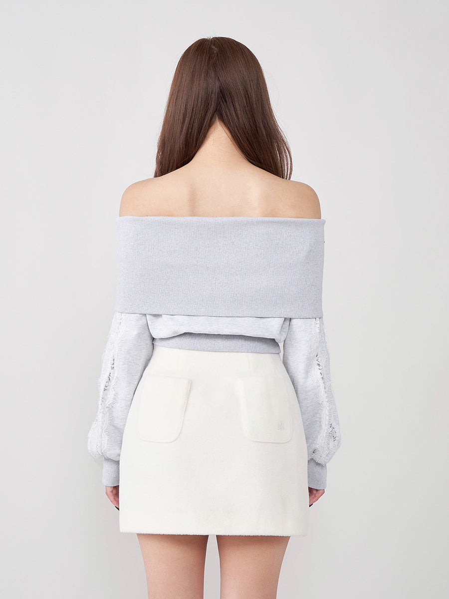 モデル:158cm(着用サイズ:FREE 着用カラー:L-GRY)