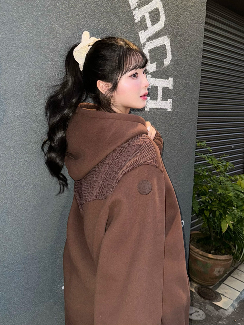 モデル:163cm(着用サイズ:FREE 着用カラー:BRN)