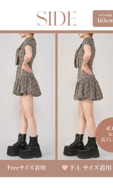 モデル:163cm(着用サイズ:FREE/F-L 着用カラー:BEG)