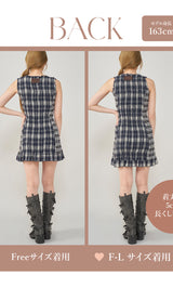 モデル:163cm(着用サイズ:FREE/F-L 着用カラー:NVY)