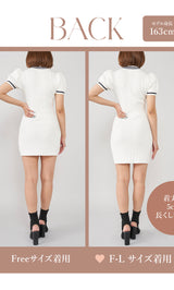 モデル:163cm(着用サイズ:FREE/F-L 着用カラー:WHT)