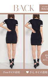 モデル:163cm(着用サイズ:FREE/F-L 着用カラー:BLK)