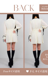 モデル:163cm(着用サイズ:FREE/F-L 着用カラー:IVO)