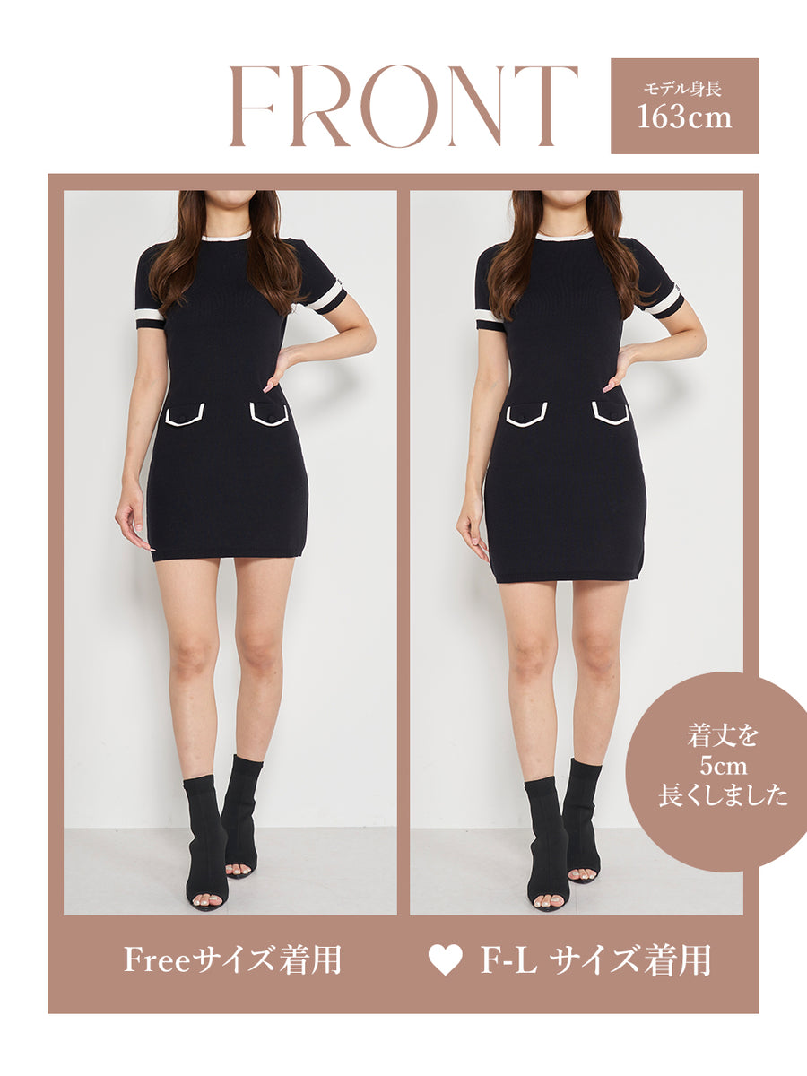 モデル:163cm(着用サイズ:FREE/F-L 着用カラー:BLK)