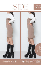 モデル:163cm(着用サイズ:FREE/F-L 着用カラー:BEG)