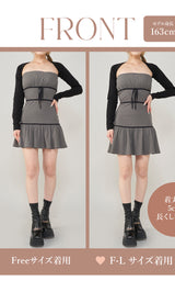 モデル:163cm(着用サイズ:FREE/F-L 着用カラー:GRY)