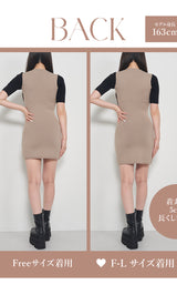 モデル:163cm(着用サイズ:FREE/F-L 着用カラー:BEG)