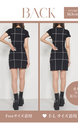 モデル:163cm(着用サイズ:FREE/F-L 着用カラー:BLK)