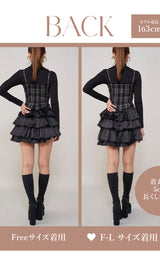 モデル:163cm(着用サイズ:FREE/F-L 着用カラー:BLK)