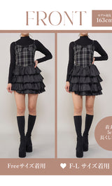 モデル:163cm(着用サイズ:FREE/F-L 着用カラー:BLK)