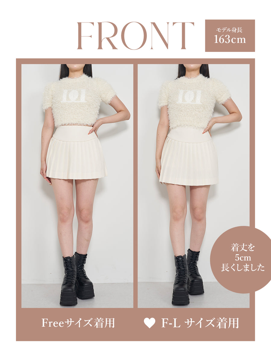 モデル:163cm(着用サイズ:FREE/F-L 着用カラー:IVO)