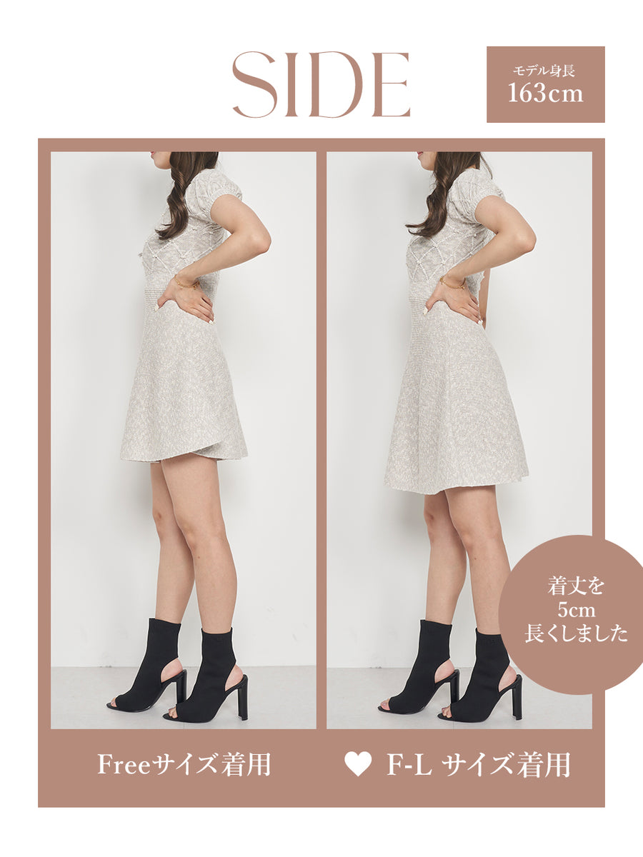 モデル:163cm(着用サイズ:FREE/F-L 着用カラー:GRY)