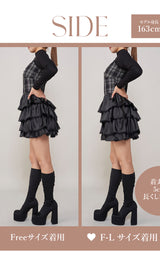 モデル:163cm(着用サイズ:FREE/F-L 着用カラー:BLK)