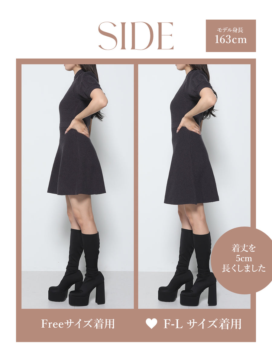 モデル:163cm(着用サイズ:FREE/F-L 着用カラー:C-GRY)
