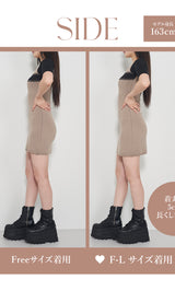 モデル:163cm(着用サイズ:FREE/F-L 着用カラー:BEG)