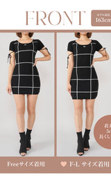 モデル:163cm(着用サイズ:FREE 着用カラー:BLK)