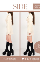 モデル:163cm(着用サイズ:FREE/F-L 着用カラー:IVO)