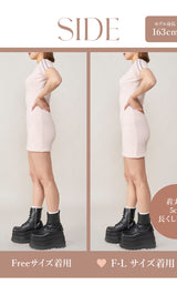 モデル:163cm(着用サイズ:FREE/F-L 着用カラー:PNK)