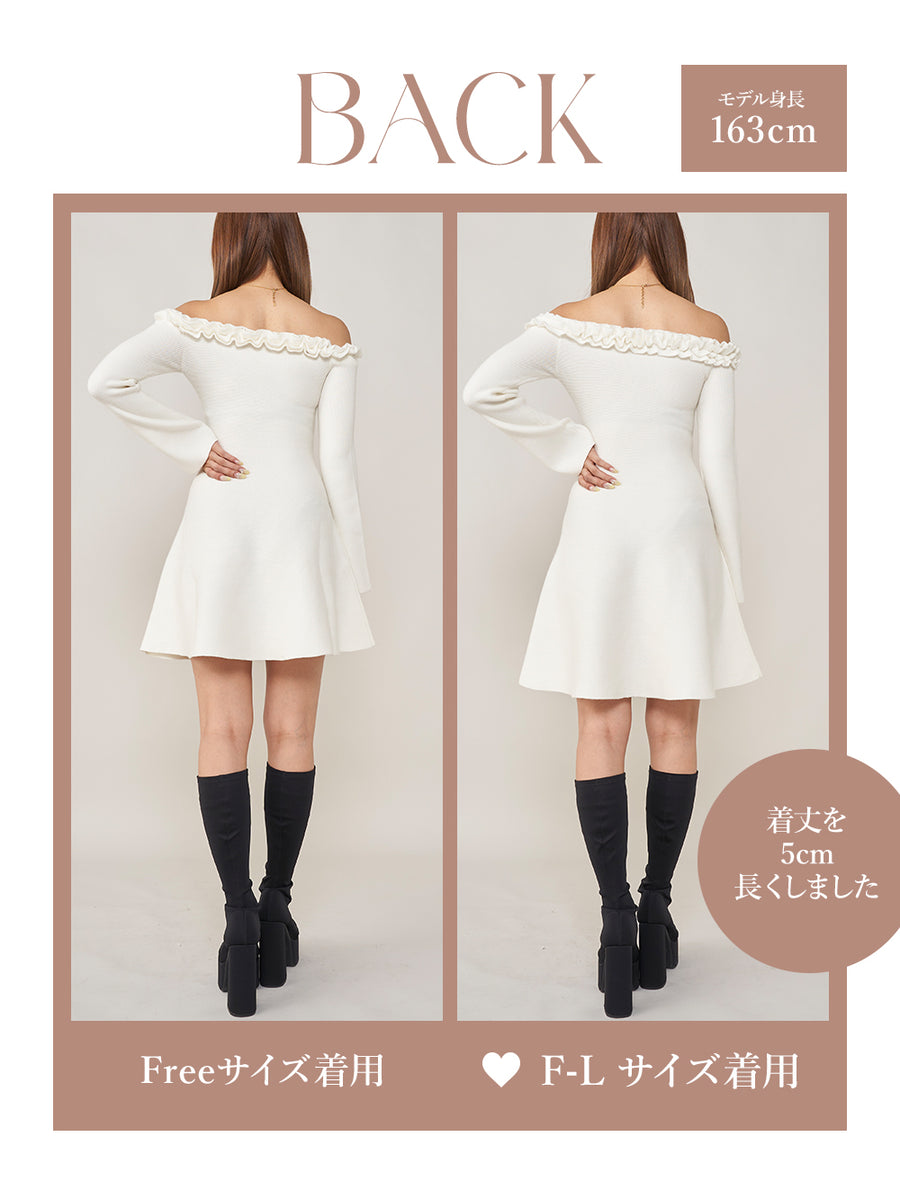 モデル:163cm(着用サイズ:FREE/F-L 着用カラー:WHT)