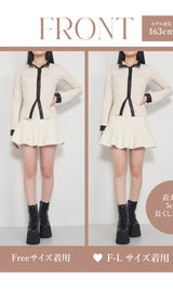 モデル:163cm(着用サイズ:FREE/F-L 着用カラー:IVO)