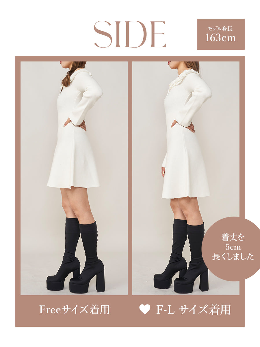 モデル:163cm(着用サイズ:FREE/F-L 着用カラー:WHT)