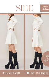 モデル:163cm(着用サイズ:FREE/F-L 着用カラー:WHT)