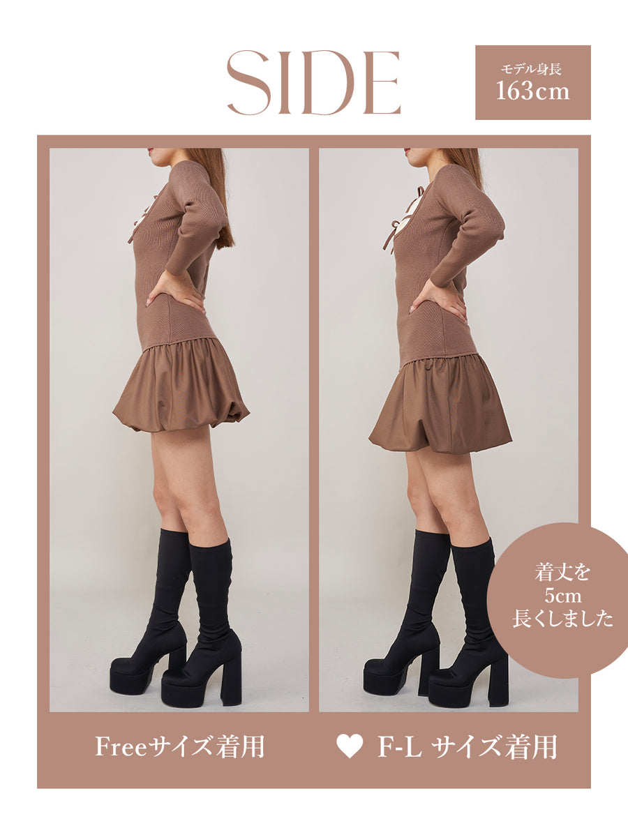 モデル:163cm(着用サイズ:FREE/F-L 着用カラー:MOC)