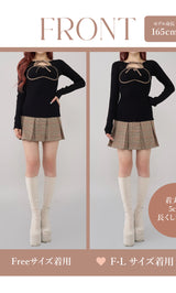 モデル:165cm(着用サイズ:FREE/F-L 着用カラー:BLK)