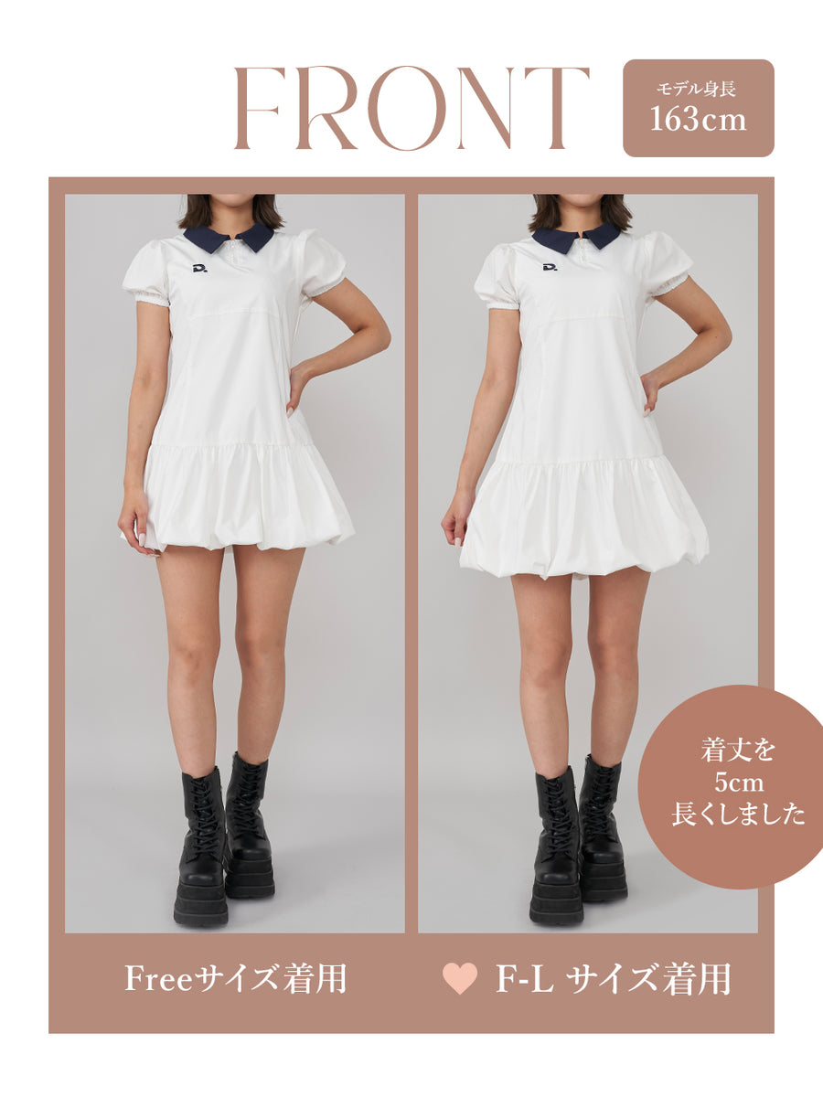 モデル:163cm(着用サイズ:FREE 着用カラー:WHT)