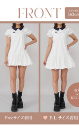 モデル:163cm(着用サイズ:FREE 着用カラー:WHT)