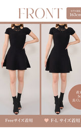 モデル:163cm(着用サイズ:FREE/F-L 着用カラー:BLK)