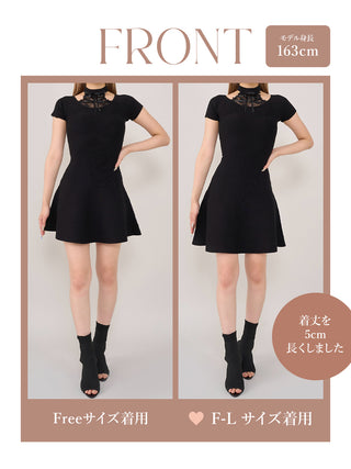 モデル:163cm(着用サイズ:FREE/F-L 着用カラー:BLK)