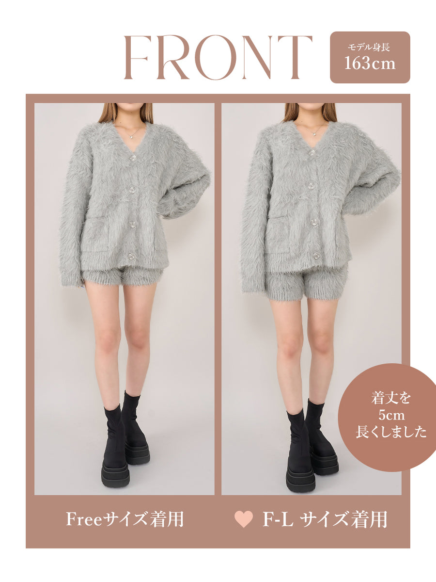 モデル:163cm(着用サイズ:FREE/F-L 着用カラー:GRY)