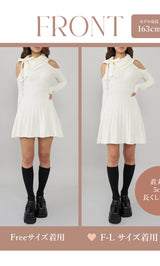 モデル:163cm(着用サイズ:FREE/F-L 着用カラー:IVO)