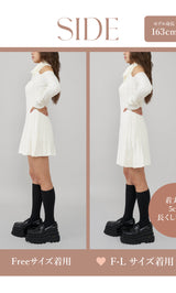 モデル:163cm(着用サイズ:FREE/F-L 着用カラー:IVO)