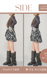 モデル:163cm(着用サイズ:FREE/F-L 着用カラー:NVY)