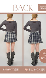 モデル:163cm(着用サイズ:FREE/F-L 着用カラー:NVY)