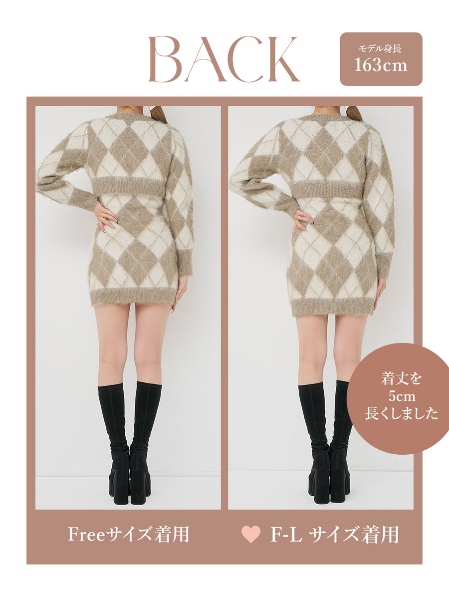 モデル:163cm(着用サイズ:FREE/F-L 着用カラー:BEG)