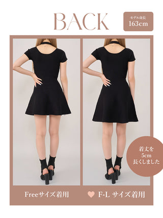 モデル:163cm(着用サイズ:FREE/F-L 着用カラー:BLK)