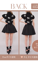 モデル:163cm(着用サイズ:FREE/F-L 着用カラー:BLK)
