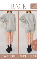 モデル:163cm(着用サイズ:FREE/F-L 着用カラー:GRY)