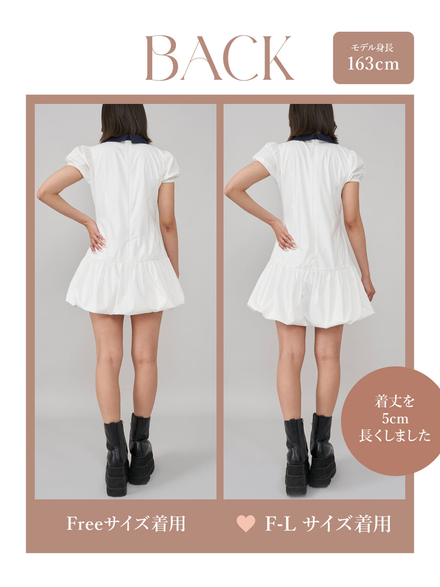 モデル:163cm(着用サイズ:FREE 着用カラー:WHT)