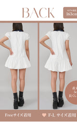 モデル:163cm(着用サイズ:FREE 着用カラー:WHT)